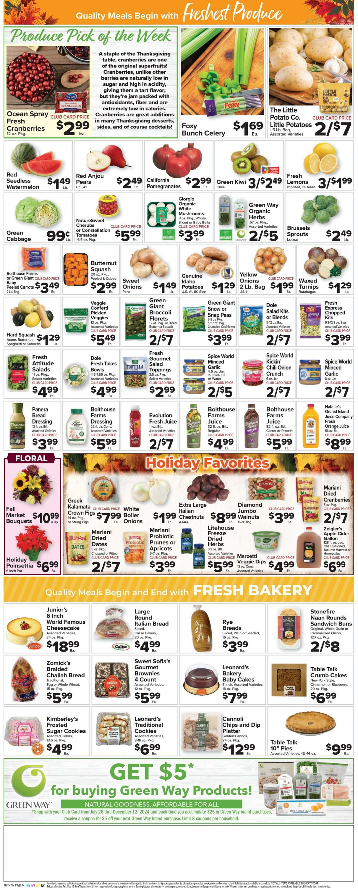 Weekly ad Food Town 11/15/2024 - 11/21/2024