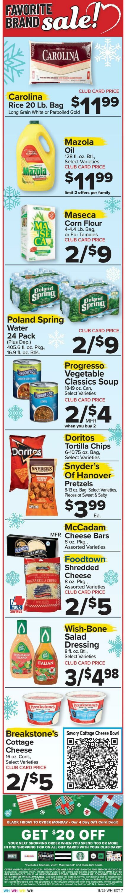 Weekly ad Food Town 11/29/2024 - 12/05/2024