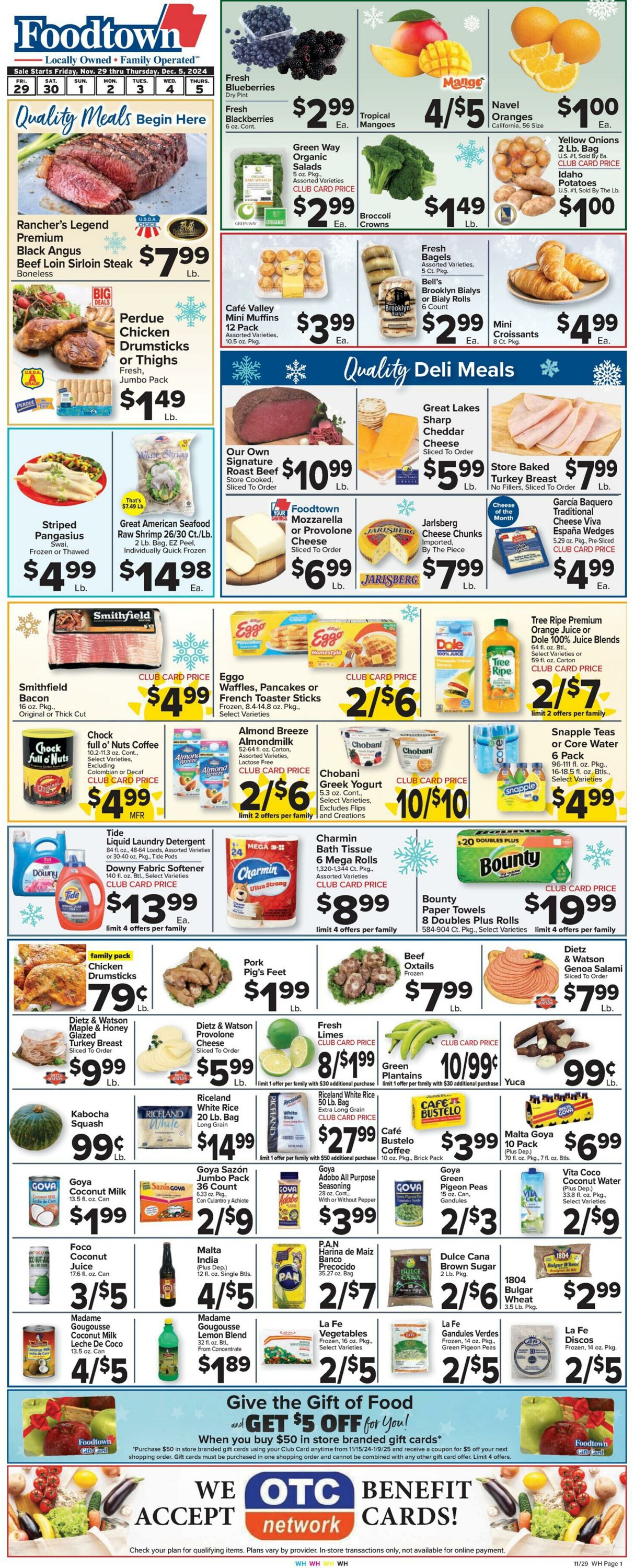 Weekly ad Food Town 11/29/2024 - 12/05/2024