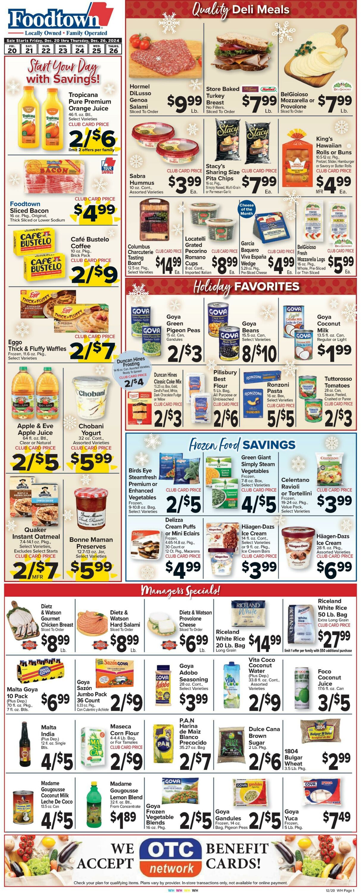 Weekly ad Food Town 12/20/2024 - 12/26/2024