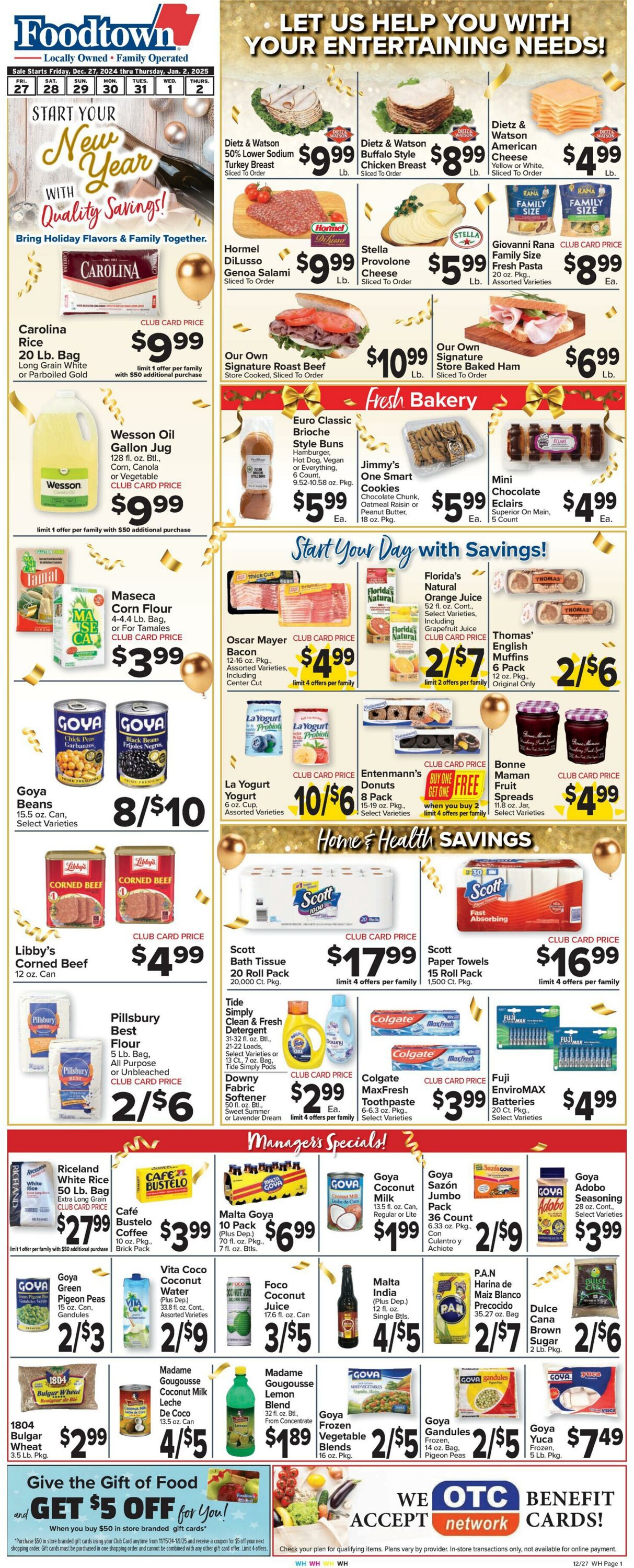 Weekly ad Food Town 12/27/2024 - 01/02/2025