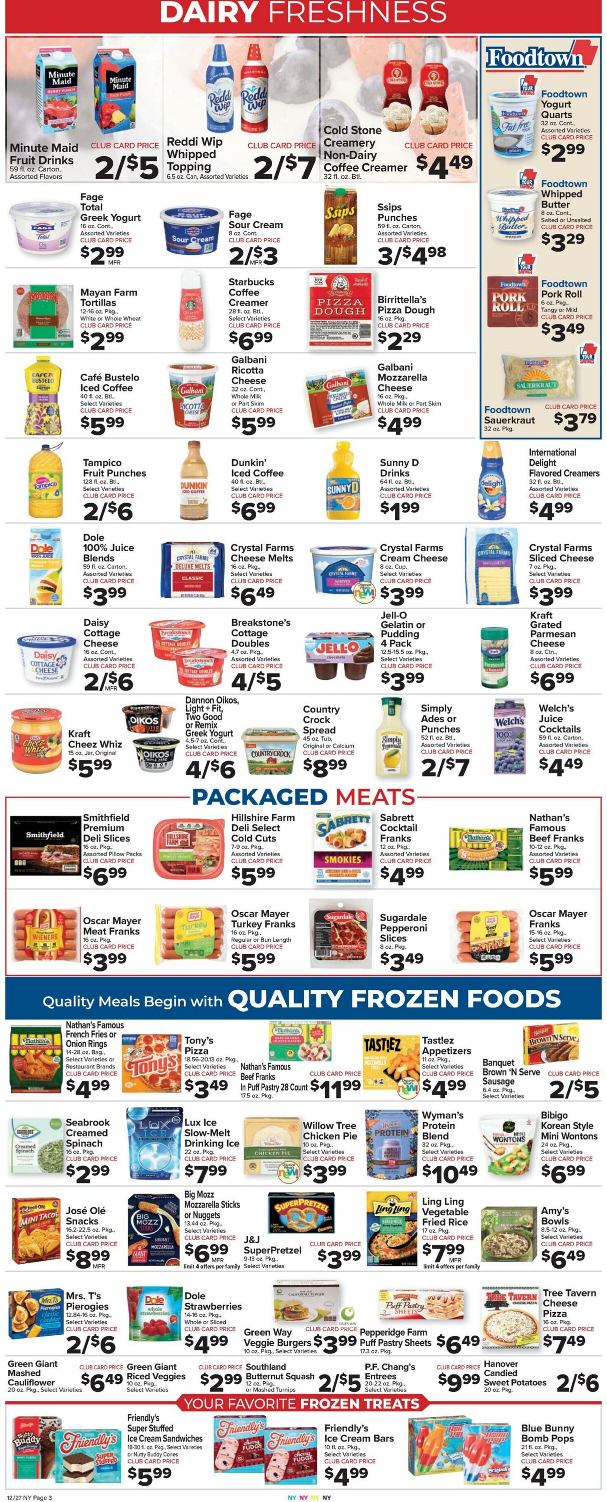 Weekly ad Food Town 12/27/2024 - 01/02/2025