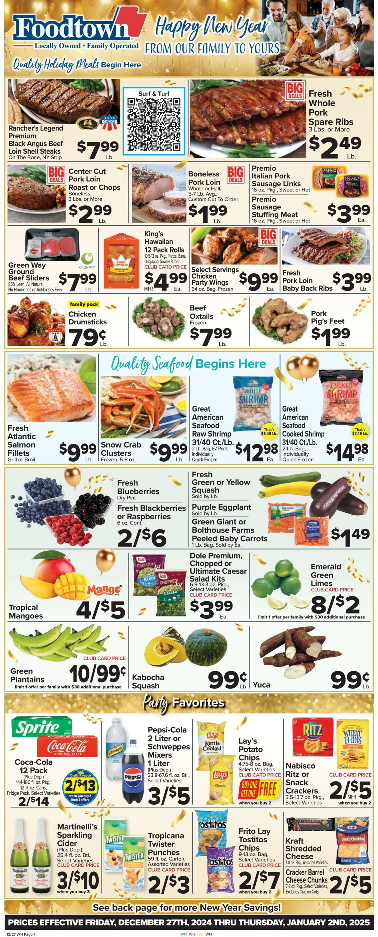 Weekly ad Food Town 12/27/2024 - 01/02/2025