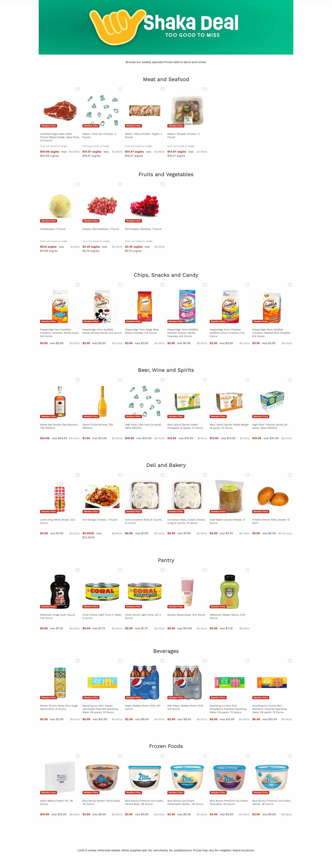 Weekly ad Foodland 08/18/2025 - 08/27/2025