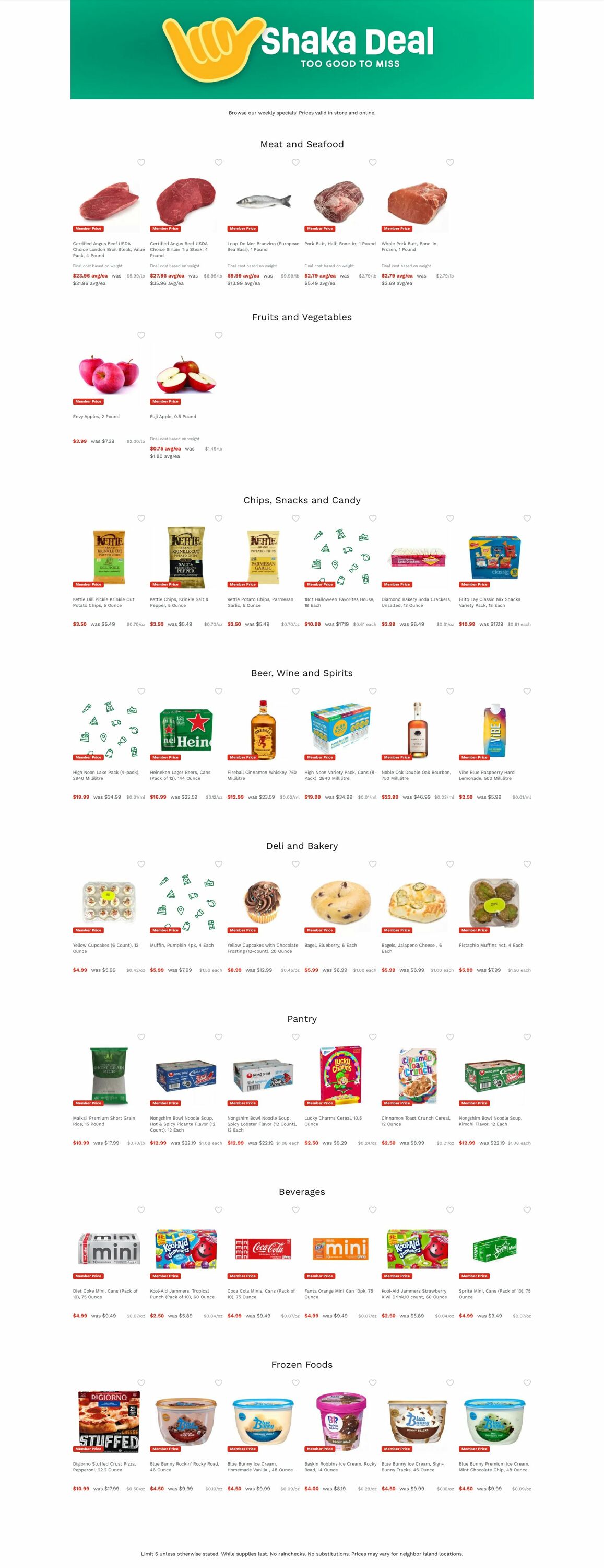 Weekly ad Foodland 10/20/2025 - 10/29/2025