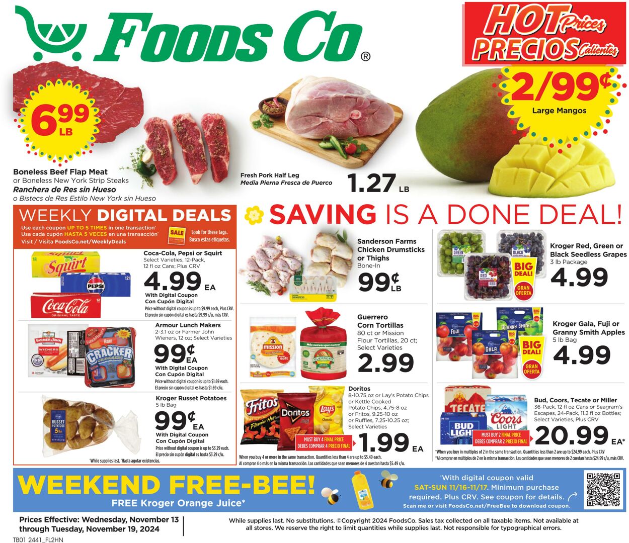 Weekly ad Foods Co 11/13/2024 - 11/19/2024