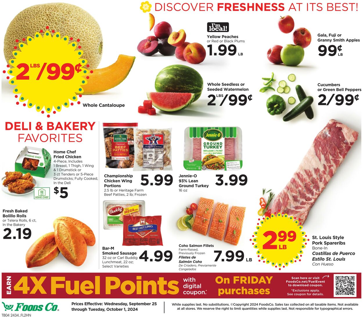 Weekly ad Foods Co 09/25/2024 - 10/01/2024