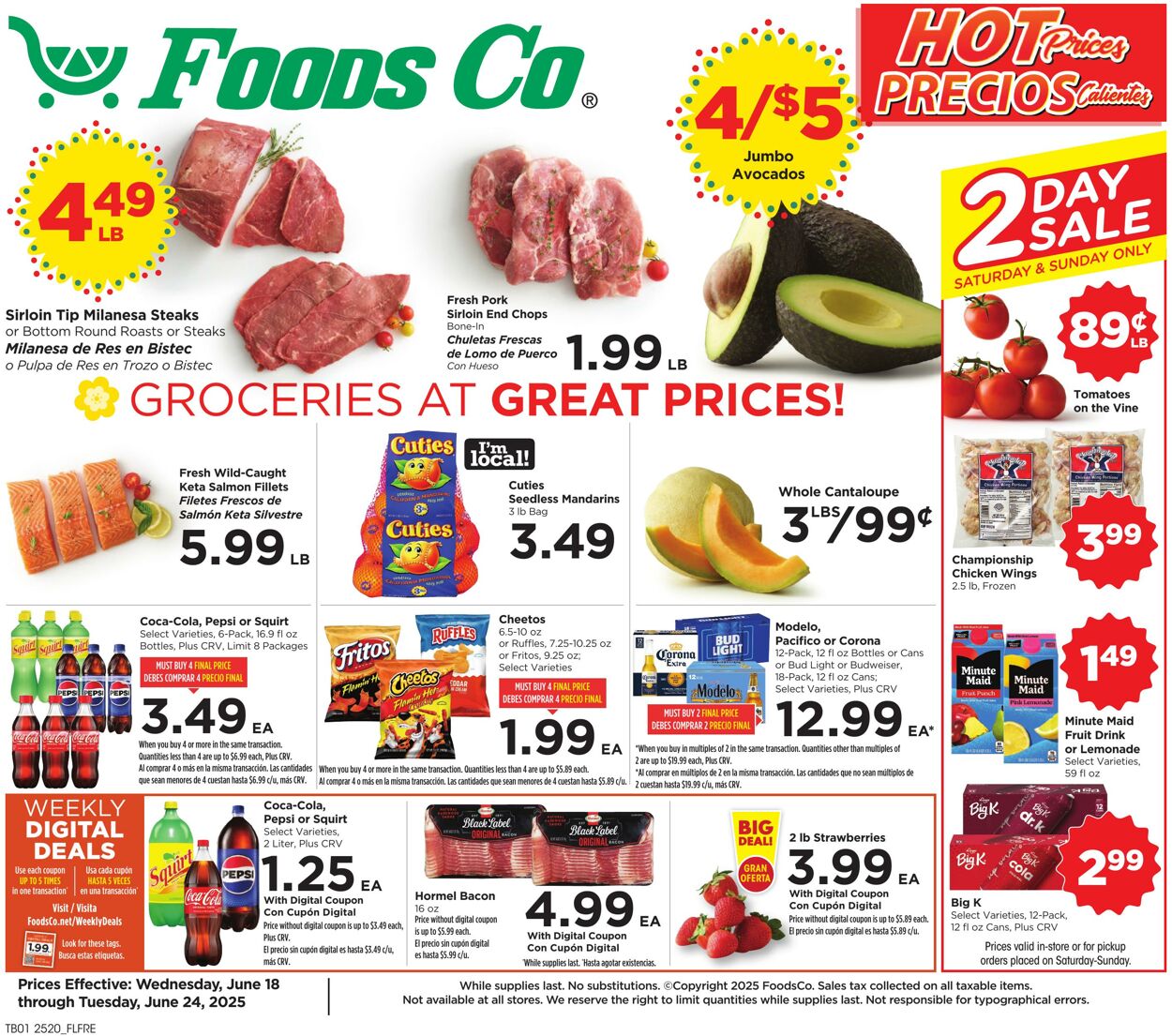 Weekly ad Foods Co 06/18/2025 - 06/24/2025