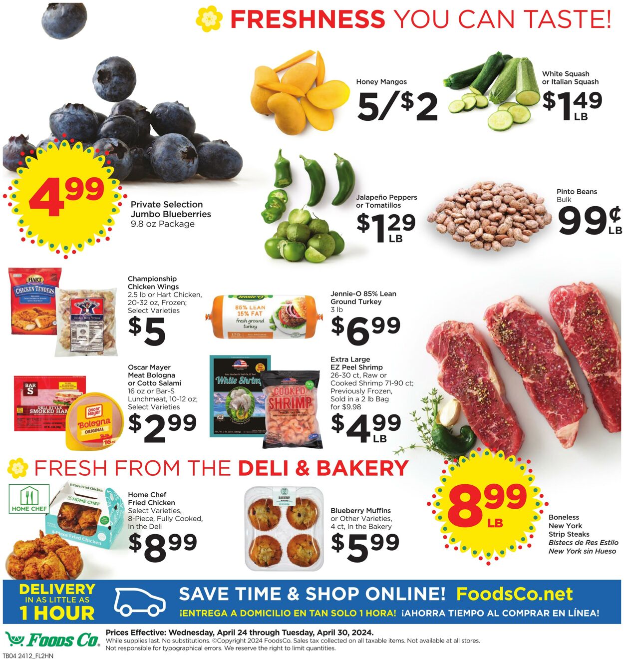 Weekly ad Foods Co 04/24/2024 - 04/30/2024