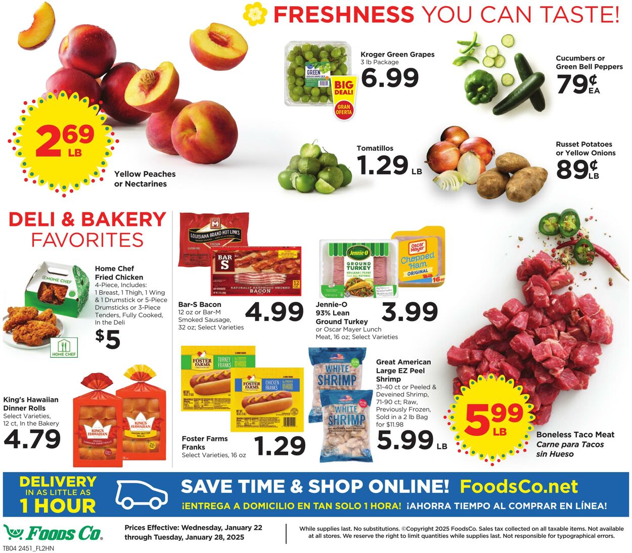 Weekly ad Foods Co 01/22/2025 - 01/28/2025