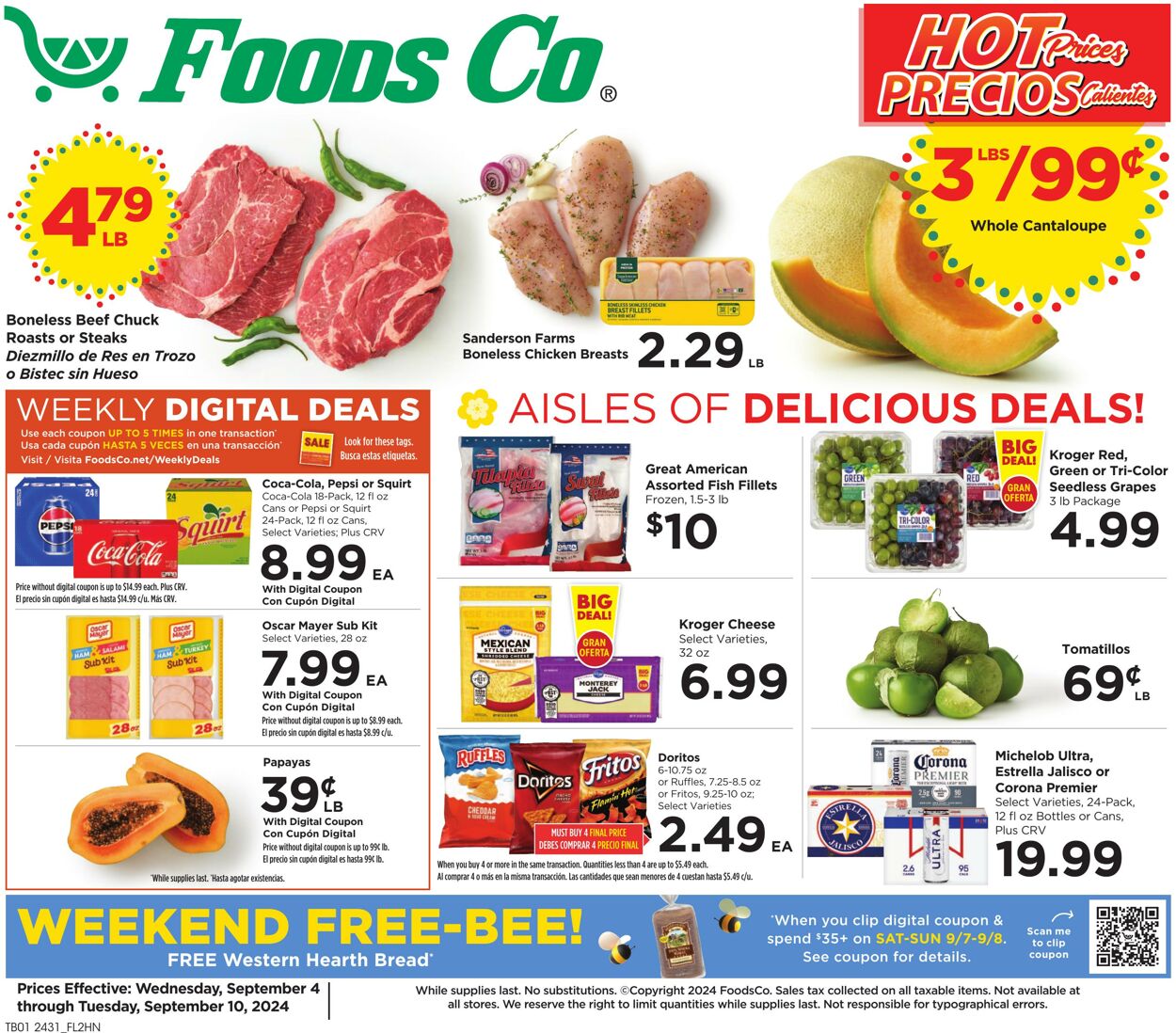 Weekly ad Foods Co 09/04/2024 - 09/10/2024