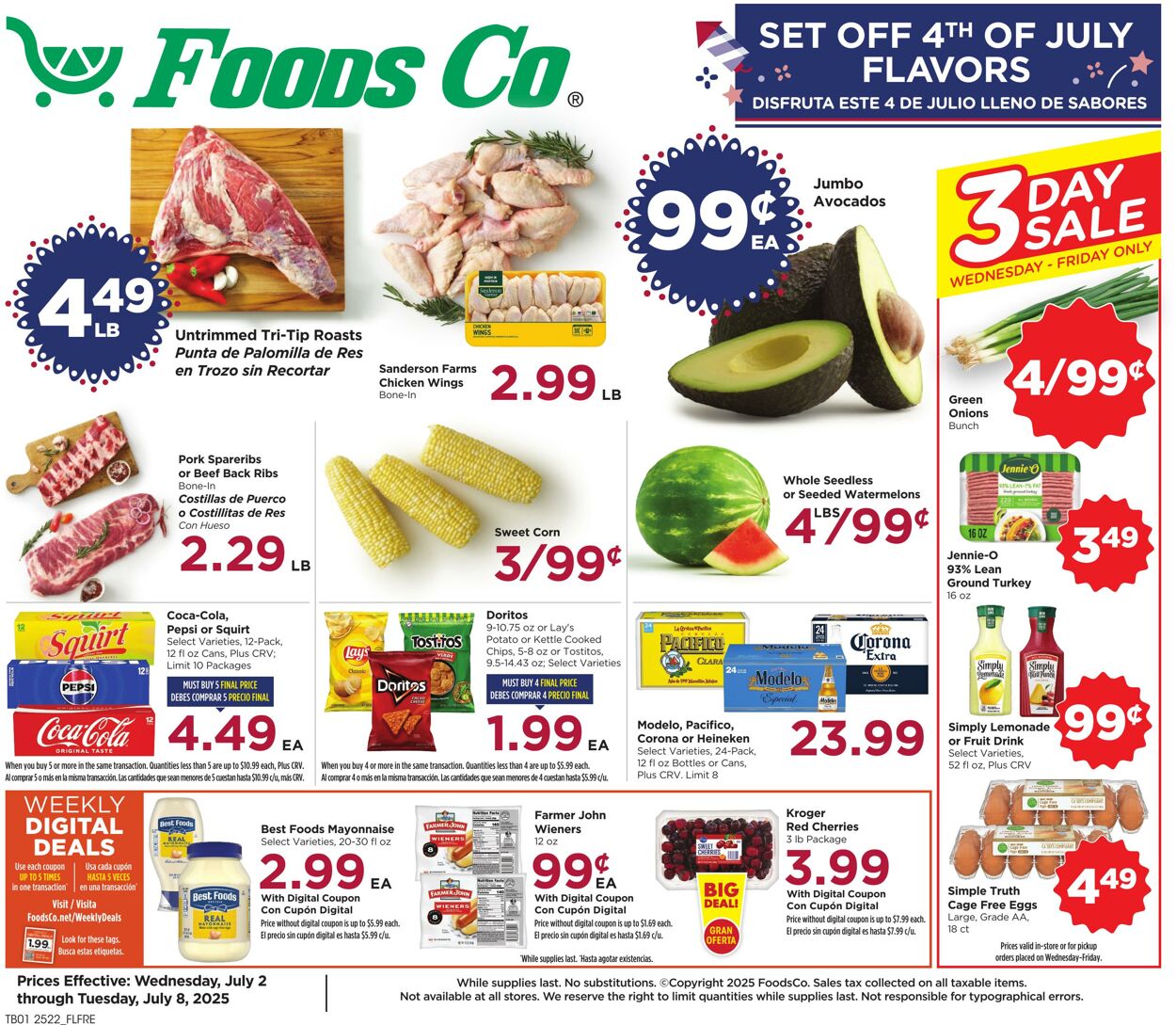 Weekly ad Foods Co 07/02/2025 - 07/08/2025
