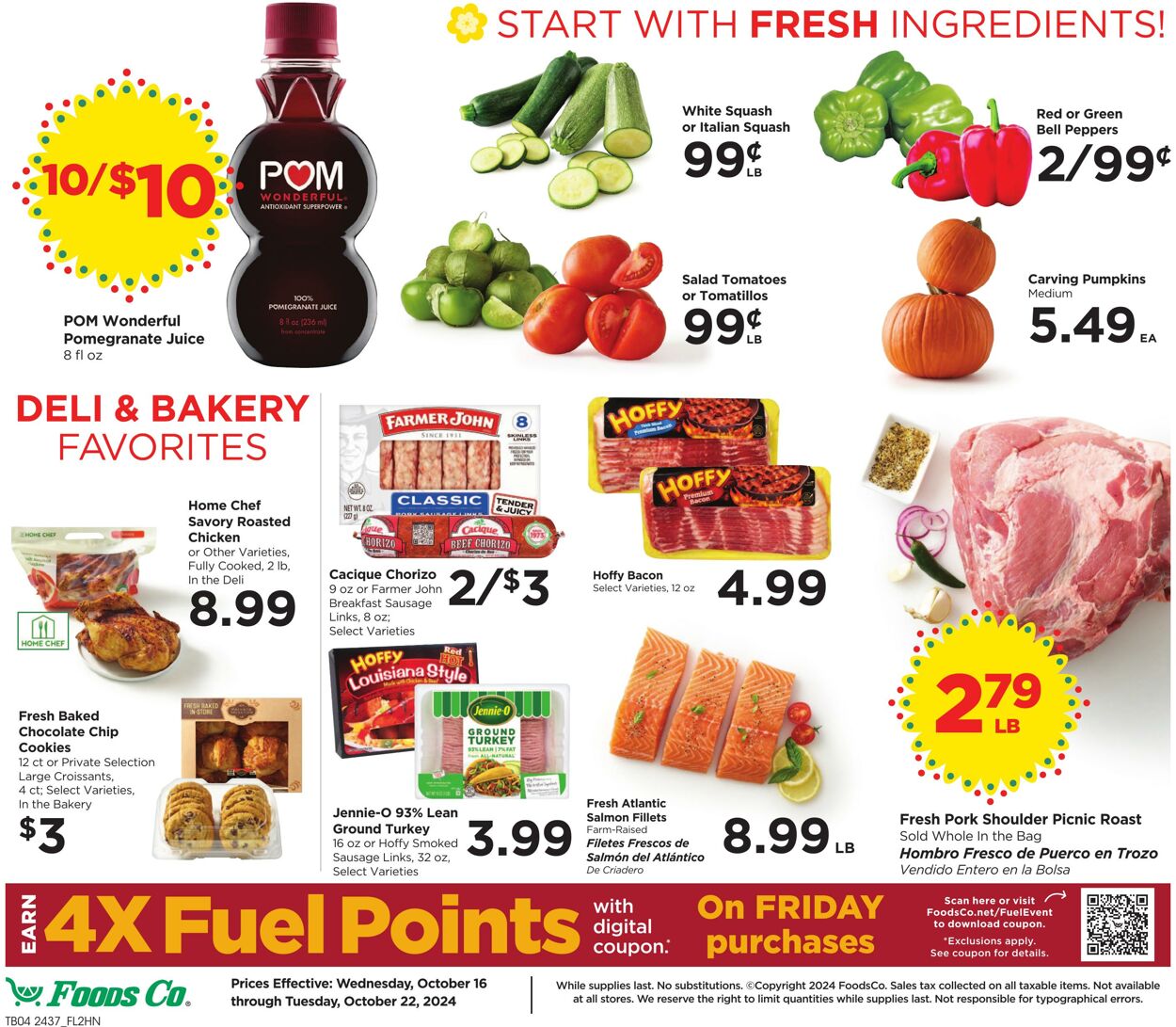 Weekly ad Foods Co 10/16/2024 - 10/22/2024