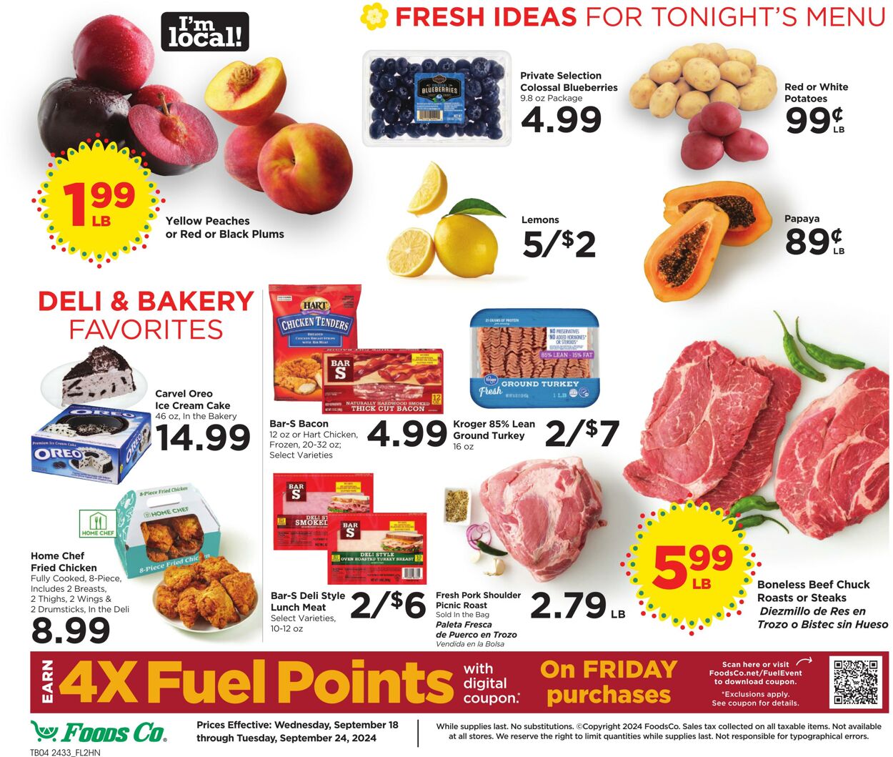 Weekly ad Foods Co 09/18/2024 - 09/24/2024