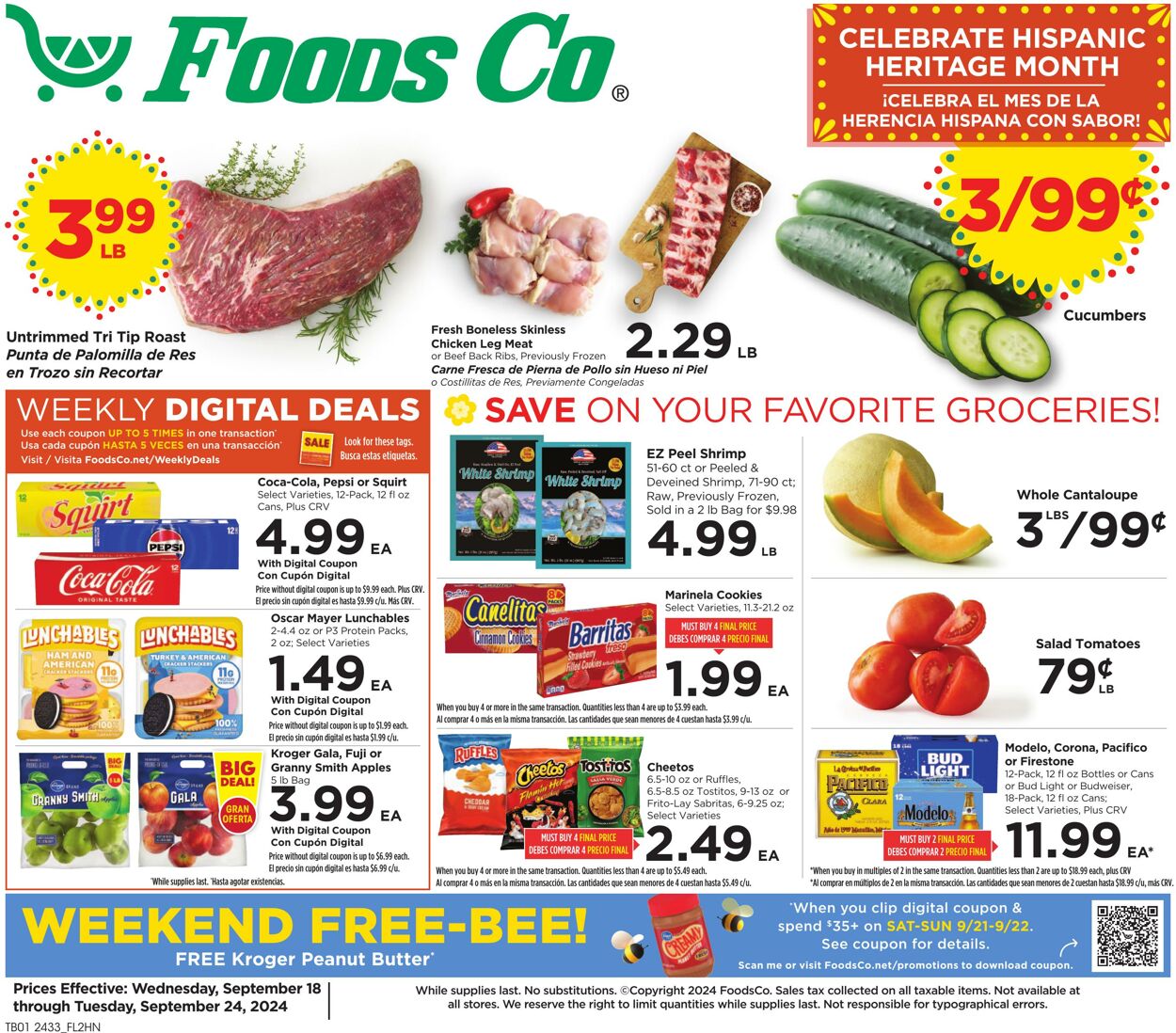 Weekly ad Foods Co 09/18/2024 - 09/24/2024