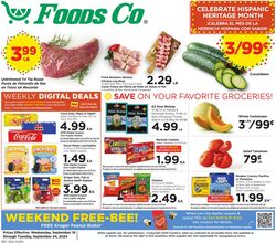 Weekly ad Foods Co 09/25/2024 - 10/01/2024