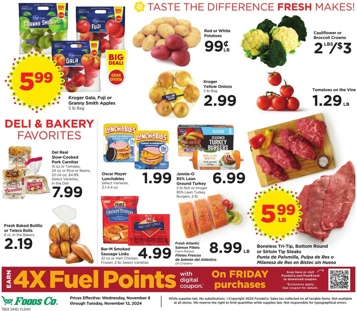 Weekly ad Foods Co 11/06/2024 - 11/12/2024