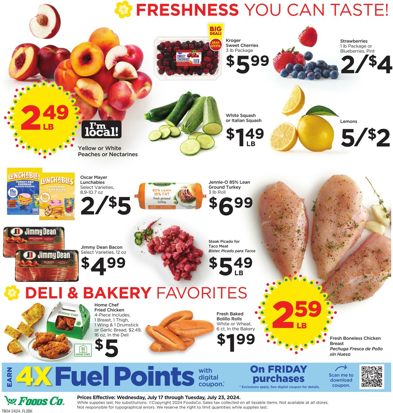 Weekly ad Foods Co 07/17/2024 - 07/23/2024