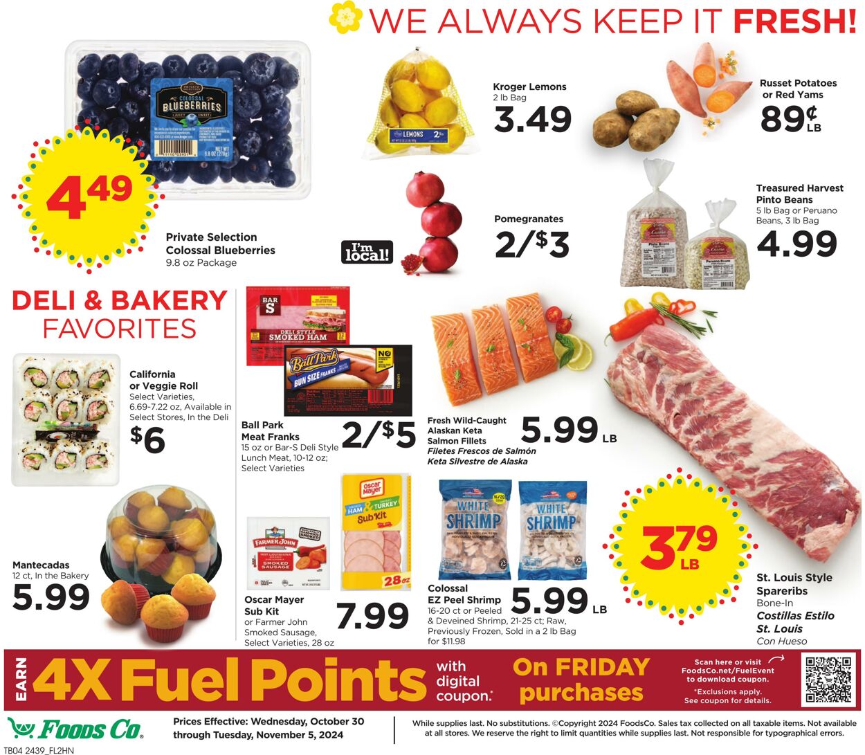 Weekly ad Foods Co 10/30/2024 - 11/05/2024