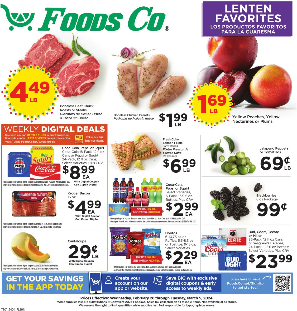 Weekly ad Foods Co 02/28/2024 - 03/05/2024