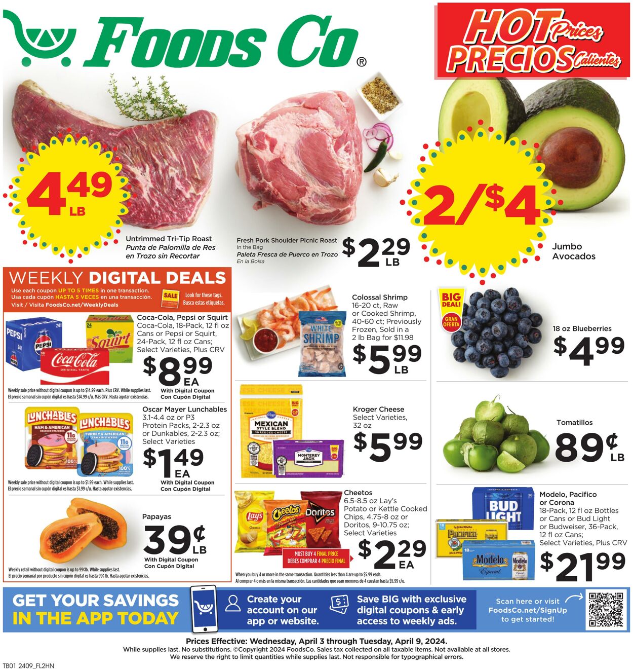 Weekly ad Foods Co 04/03/2024 - 04/09/2024