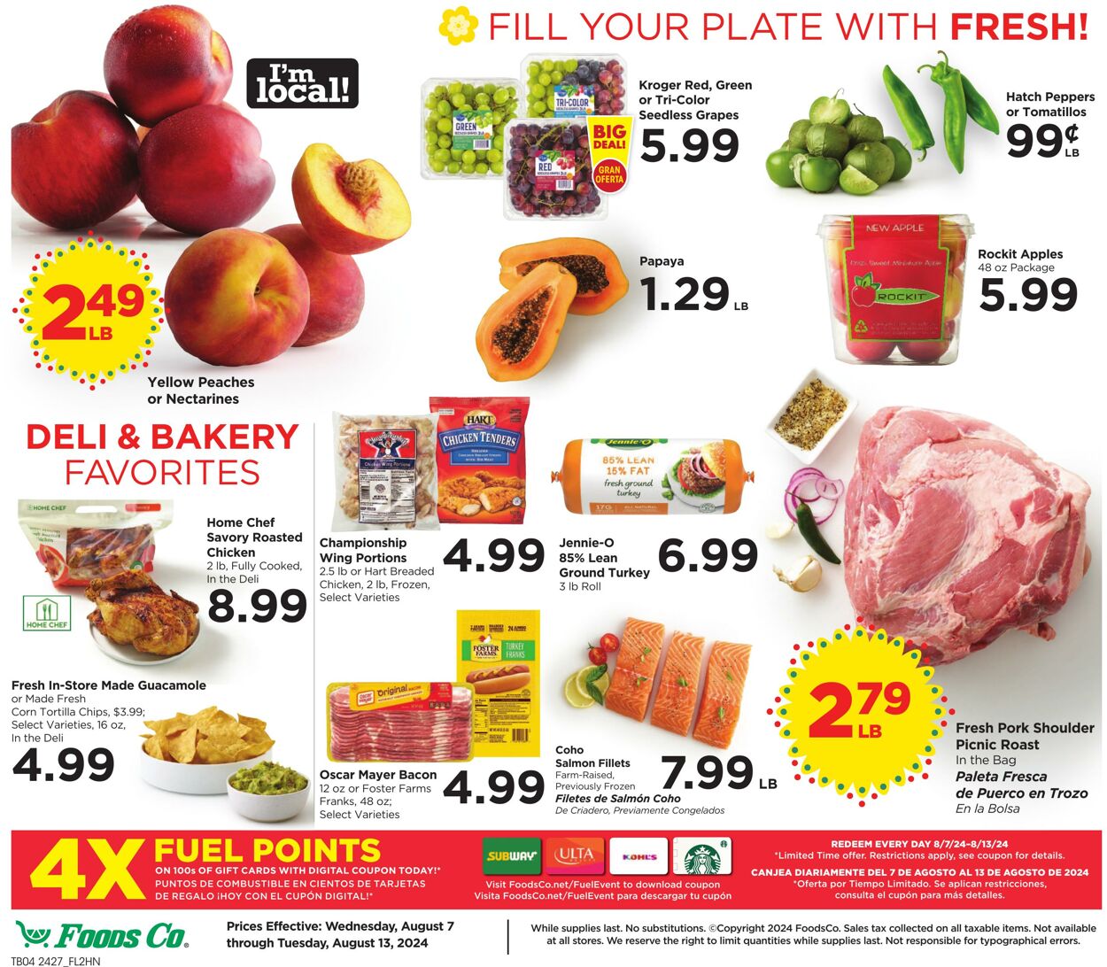 Weekly ad Foods Co 08/07/2024 - 08/13/2024