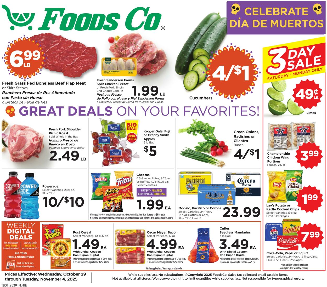 Weekly ad Foods Co 10/29/2025 - 11/04/2025