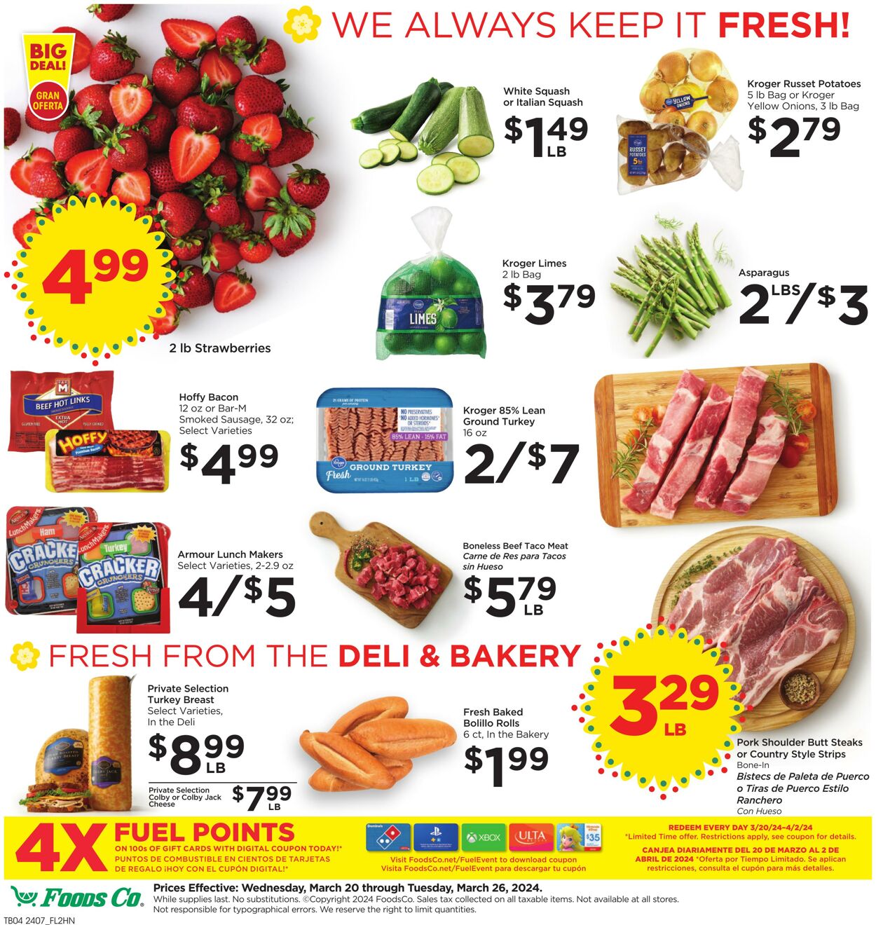 Weekly ad Foods Co 03/20/2024 - 03/26/2024
