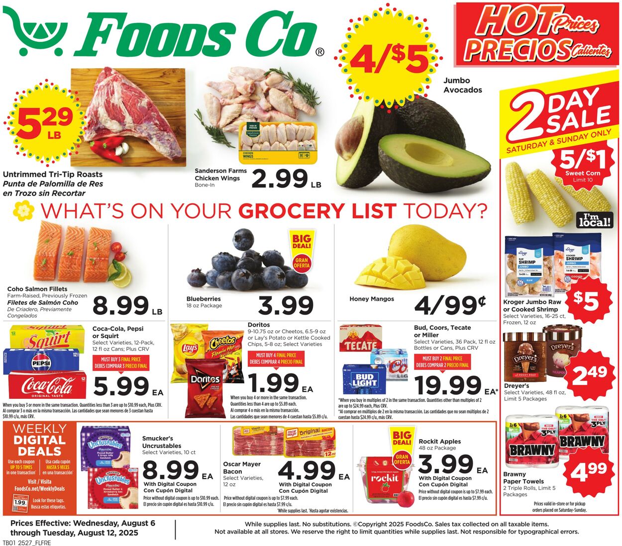 Weekly ad Foods Co 08/06/2025 - 08/12/2025