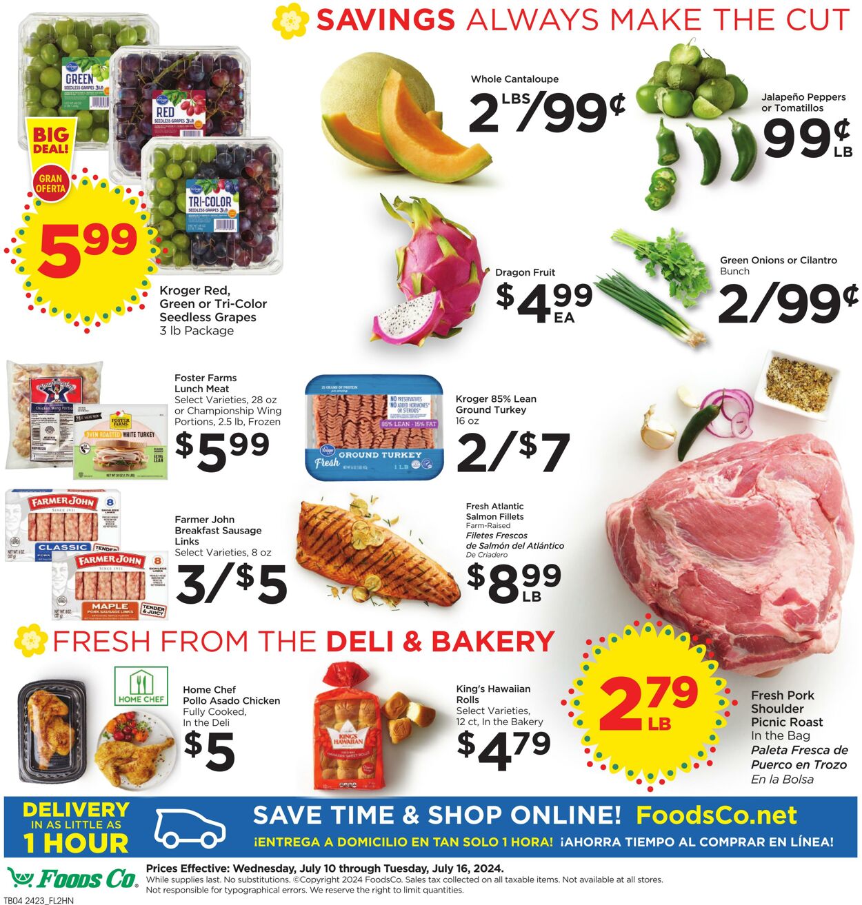 Weekly ad Foods Co 07/10/2024 - 07/16/2024