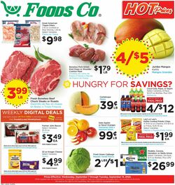 Weekly ad Foods Co 09/07/2022-09/13/2022