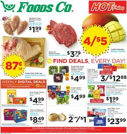 Weekly ad Foods Co 11/09/2022 - 11/15/2022