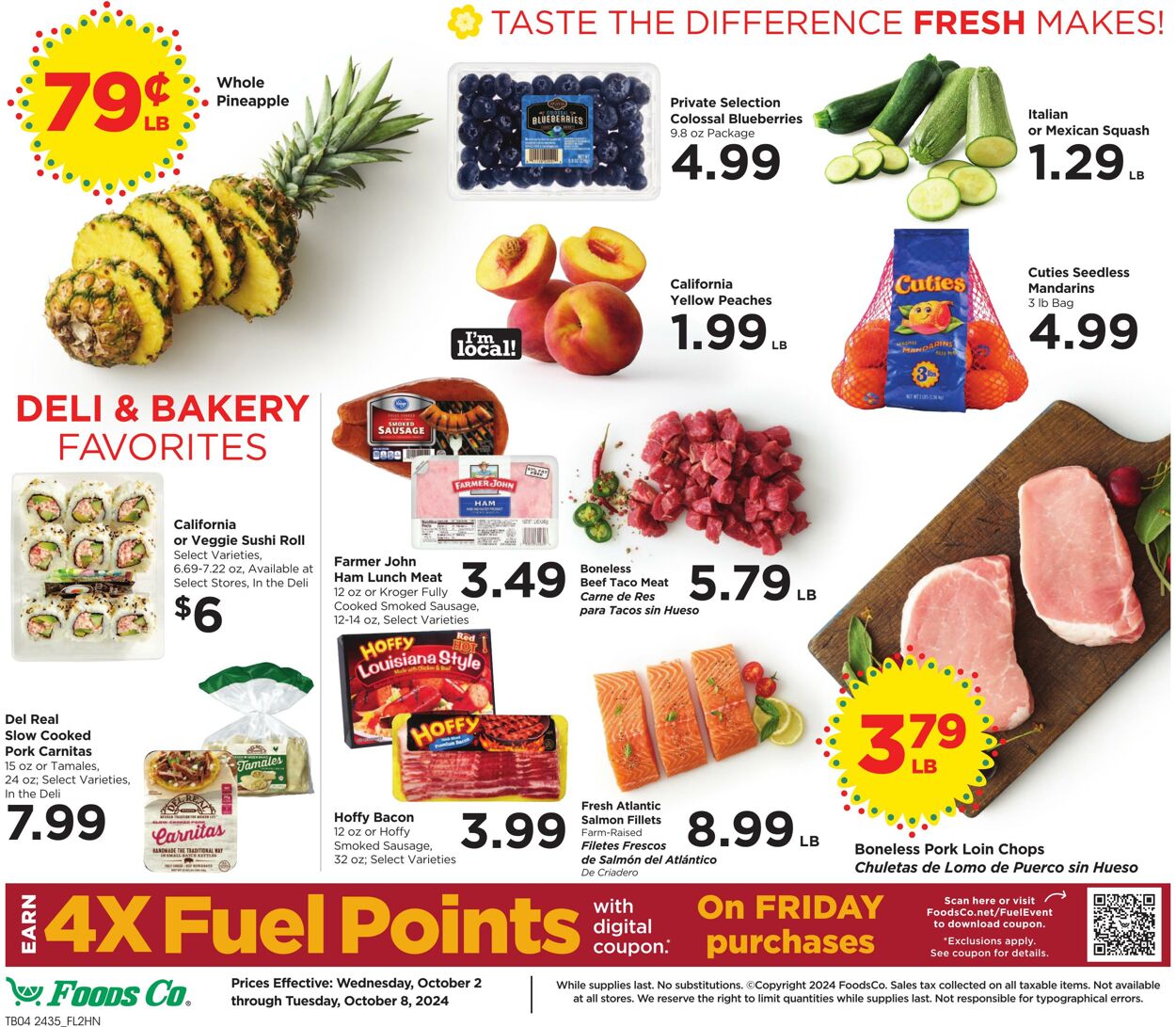 Weekly ad Foods Co 10/02/2024 - 10/08/2024