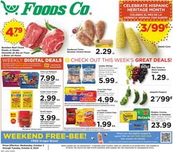 Weekly ad Foods Co 09/21/2022 - 09/27/2022