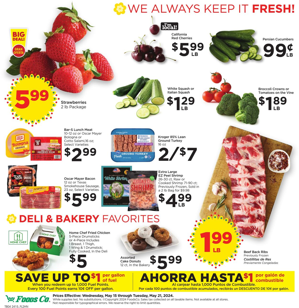 Weekly ad Foods Co 05/15/2024 - 05/21/2024