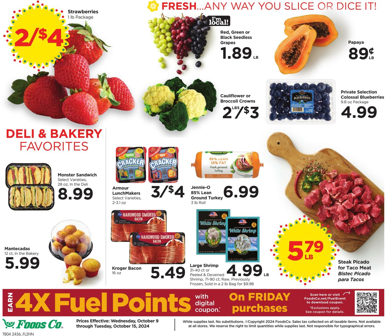 Weekly ad Foods Co 10/09/2024 - 10/15/2024