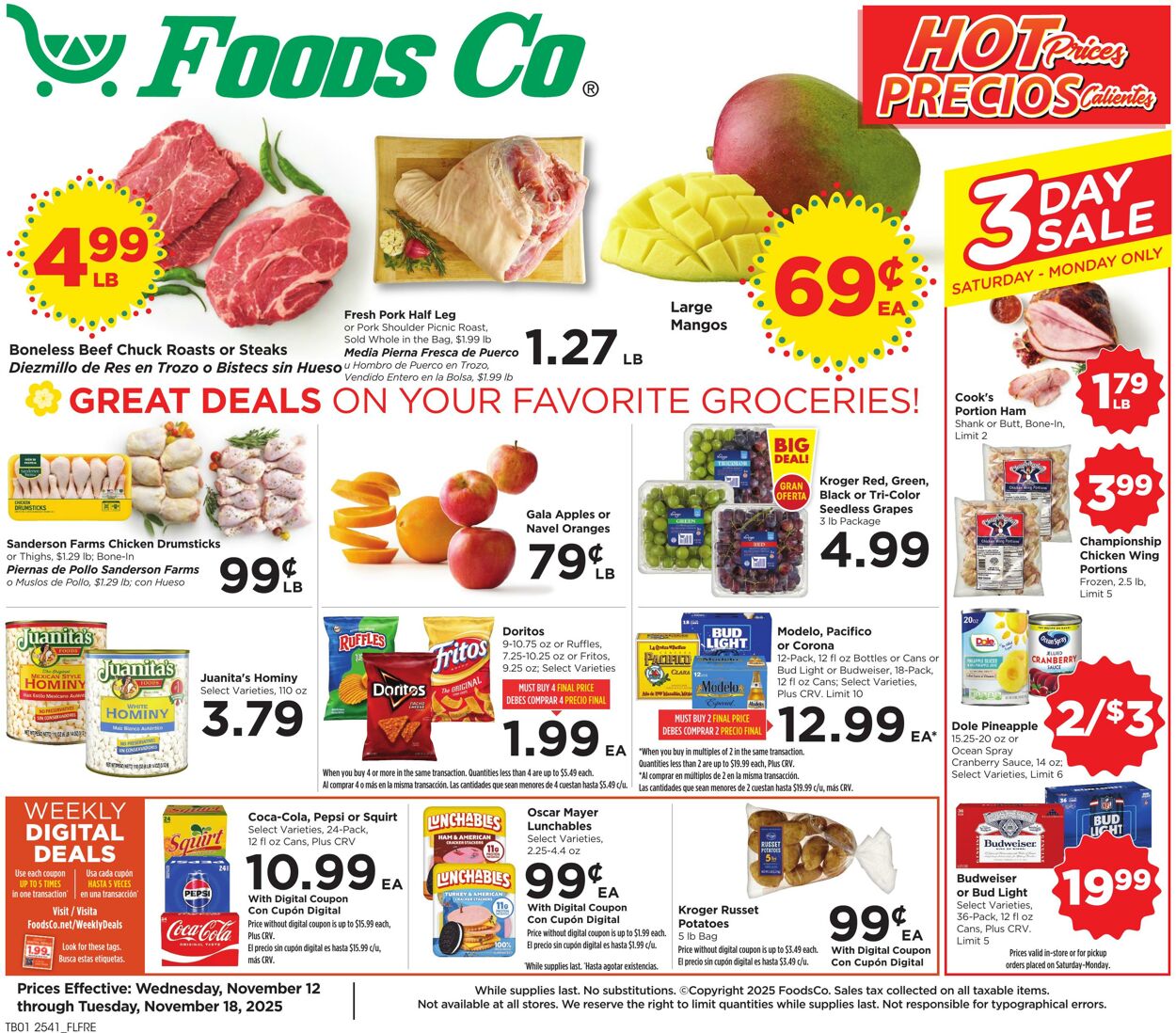 Weekly ad Foods Co 11/12/2025 - 11/18/2025