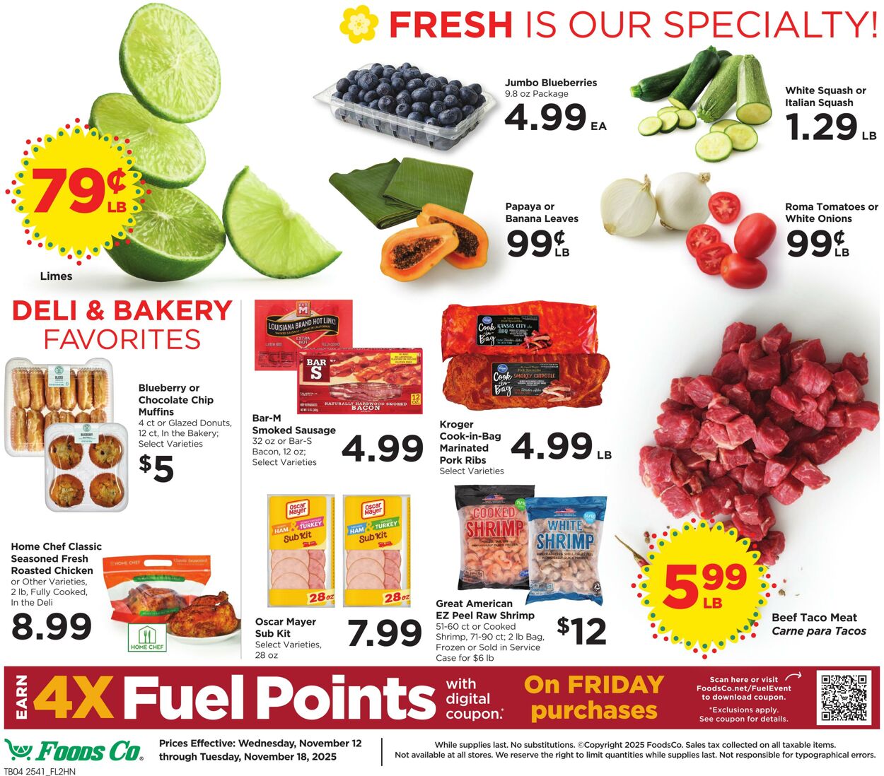 Weekly ad Foods Co 11/12/2025 - 11/18/2025