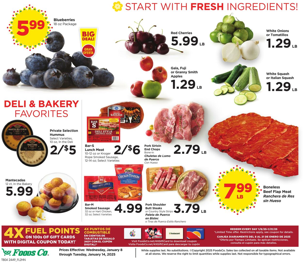 Weekly ad Foods Co 01/08/2025 - 01/14/2025