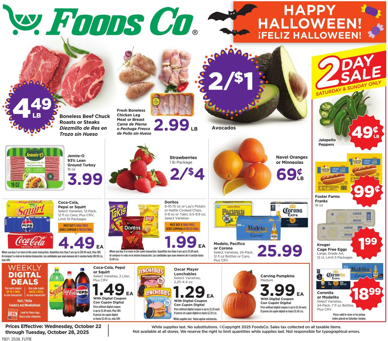 Weekly ad Foods Co 10/22/2025 - 10/28/2025