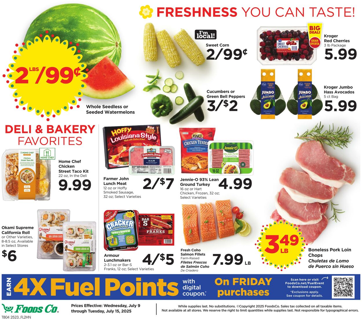 Weekly ad Foods Co 07/09/2025 - 07/15/2025