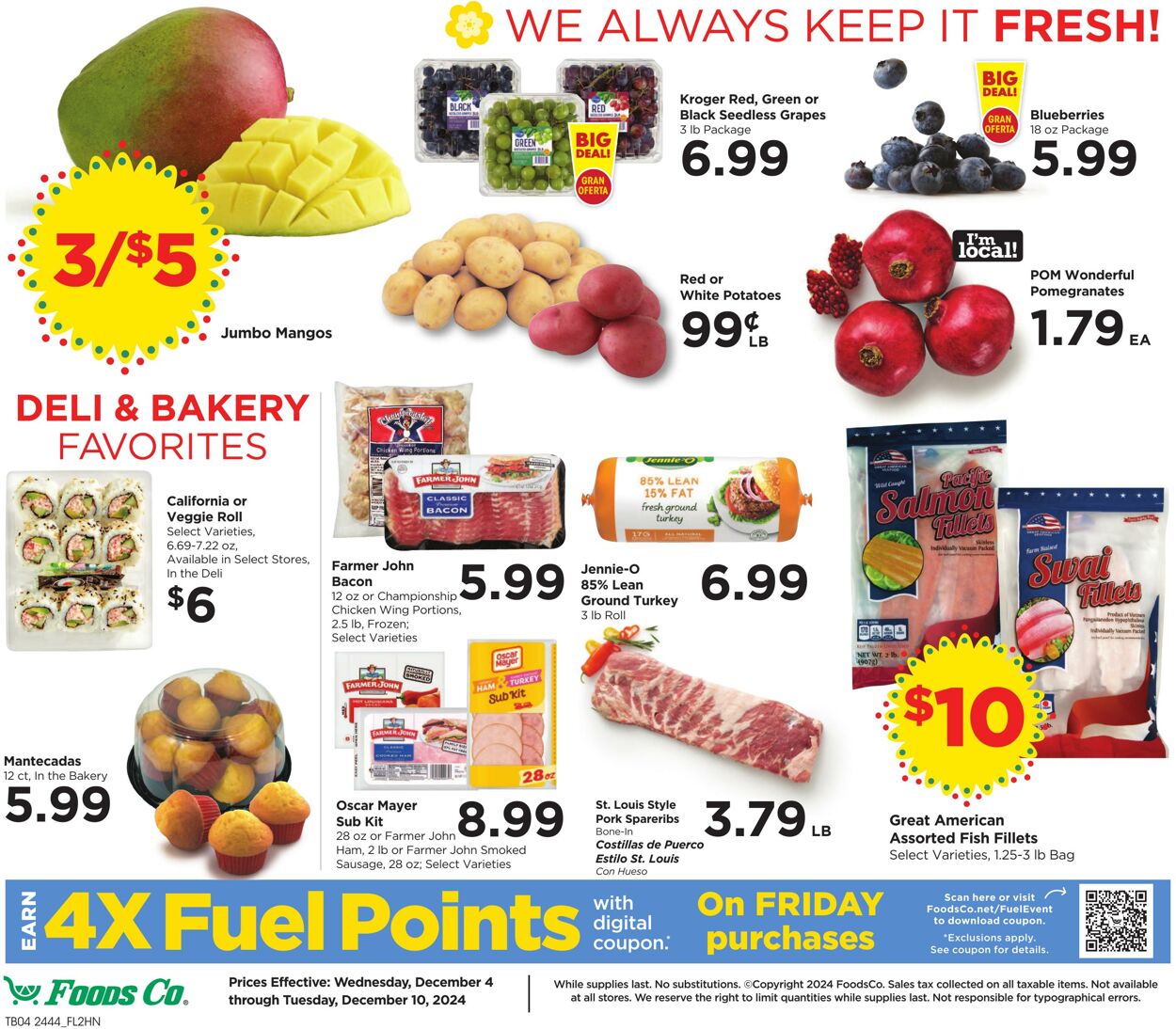 Weekly ad Foods Co 12/04/2024 - 12/10/2024