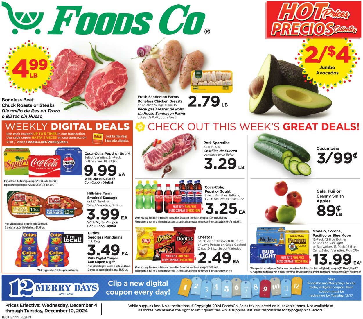 Weekly ad Foods Co 12/04/2024 - 12/10/2024