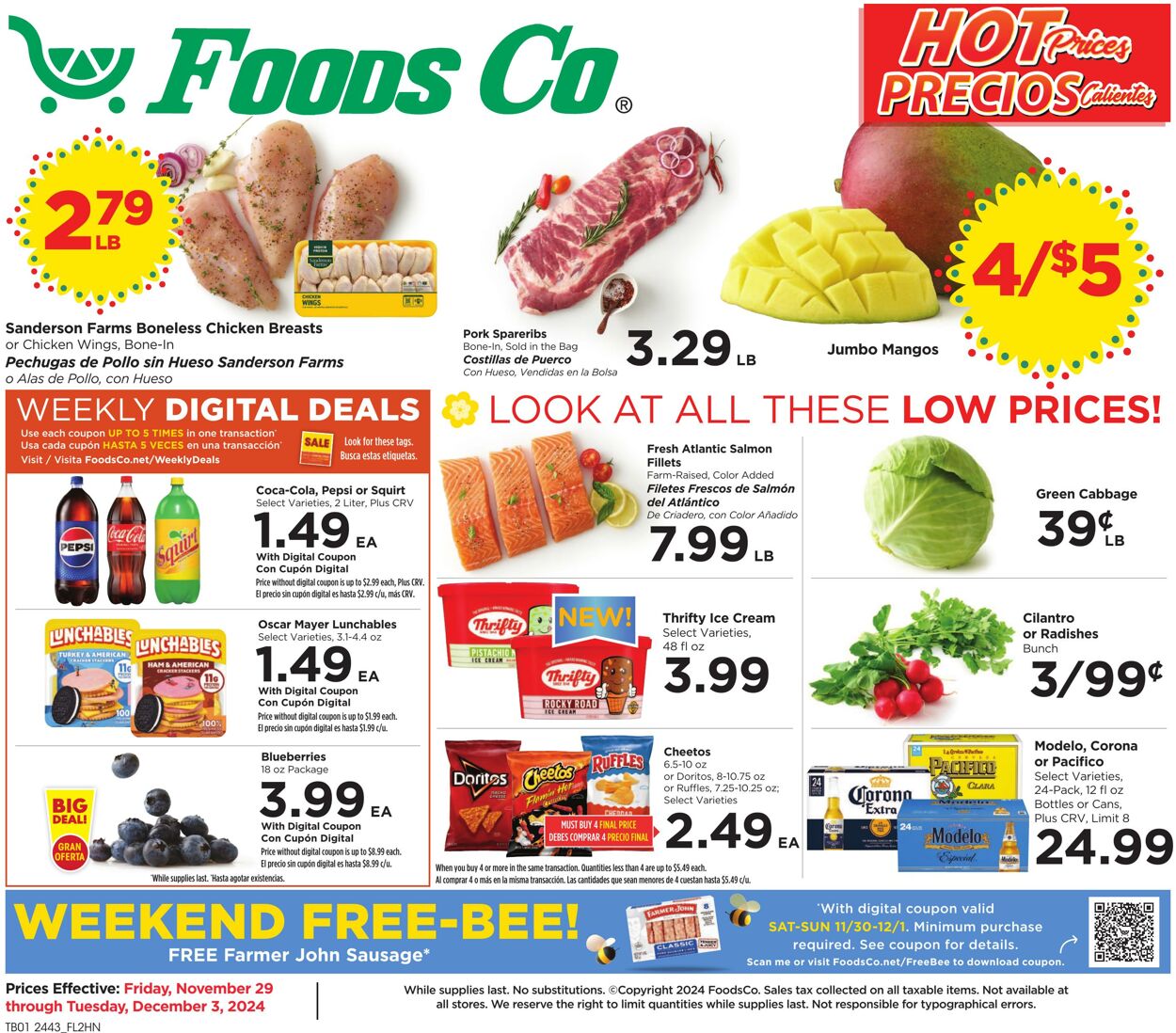 Weekly ad Foods Co 11/29/2024 - 12/03/2024