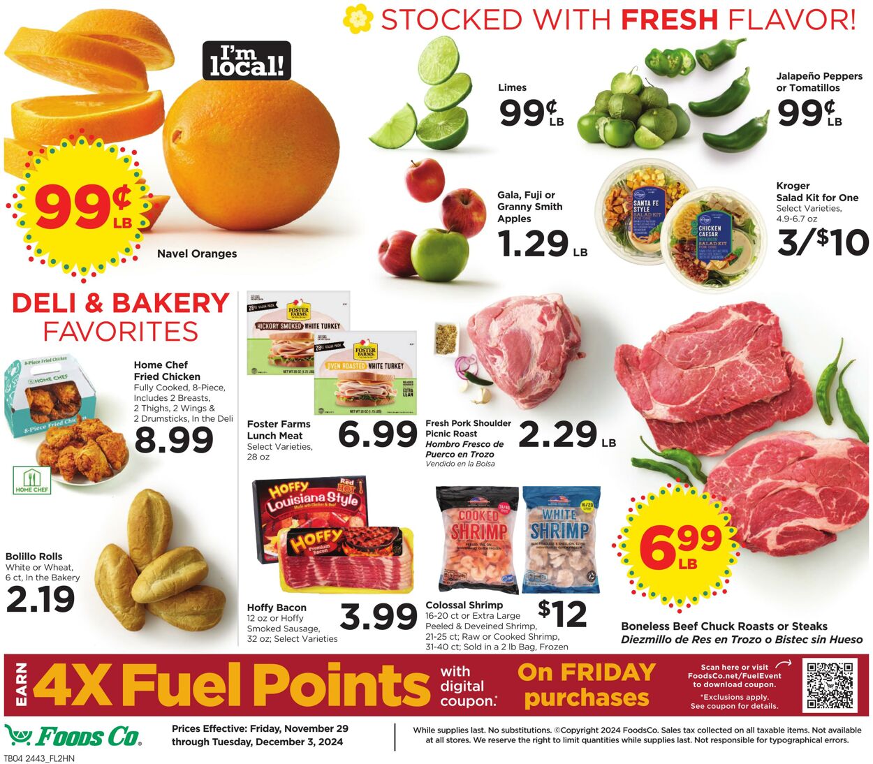 Weekly ad Foods Co 11/29/2024 - 12/03/2024