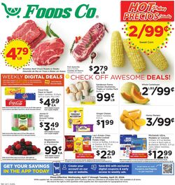 Weekly ad Foods Co 03/29/2023 - 04/04/2023