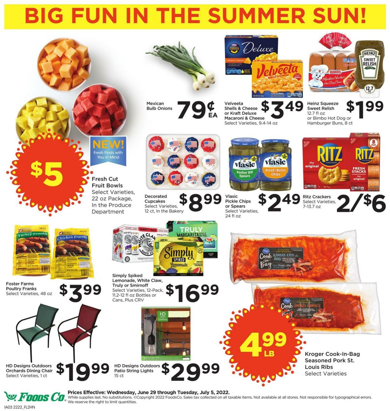 Weekly ad Foods Co 06/29/2022 - 07/05/2022