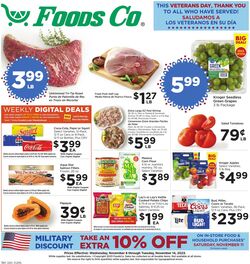 Weekly ad Foods Co 11/08/2023 - 11/14/2023