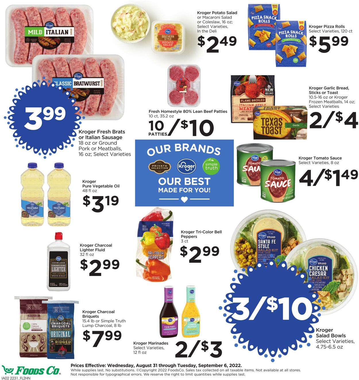 Weekly ad Foods Co 08/31/2022 - 09/06/2022