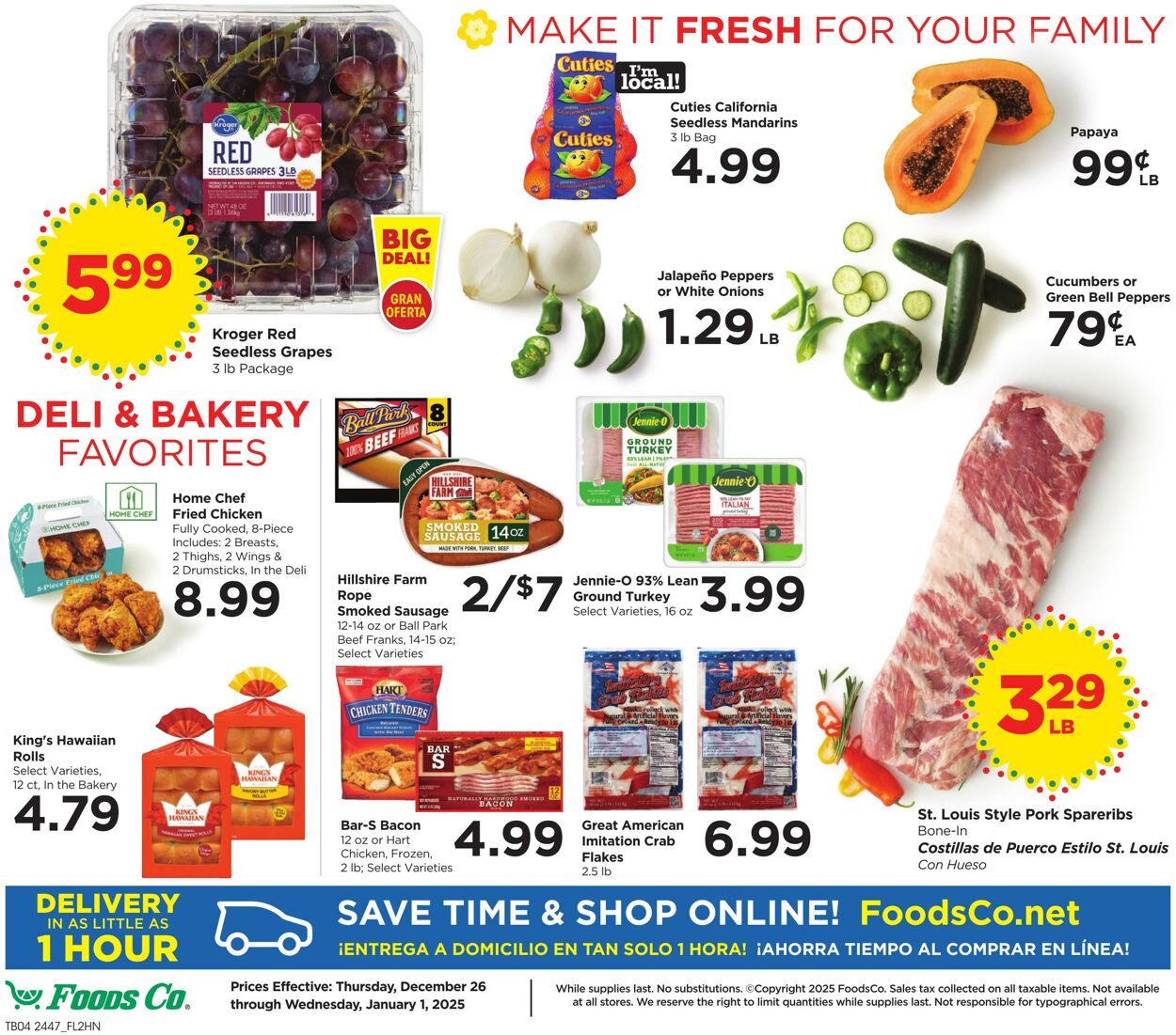 Weekly ad Foods Co 12/26/2024 - 01/01/2025